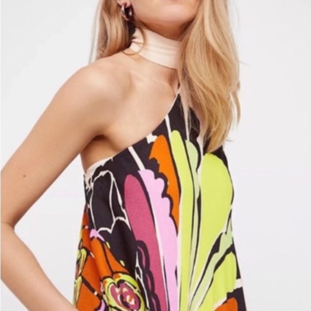 Free People Bold as Love One Shoulder Dress - Picture 4 of 7